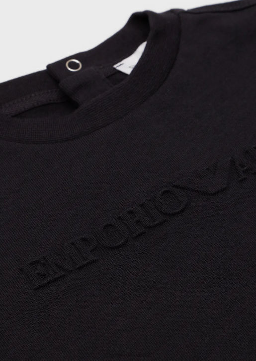 Boy 086V2684 Heavyweight Jersey T-Shirt With Emporio Armani LogoNavy Blue