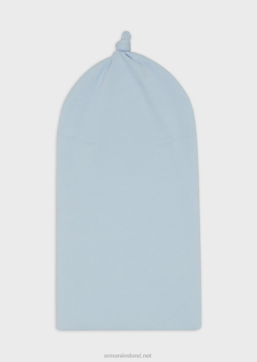 Boy 086V2695 Pique-Jersey Sleeping Bag With Signature Logo Embroidery Armani