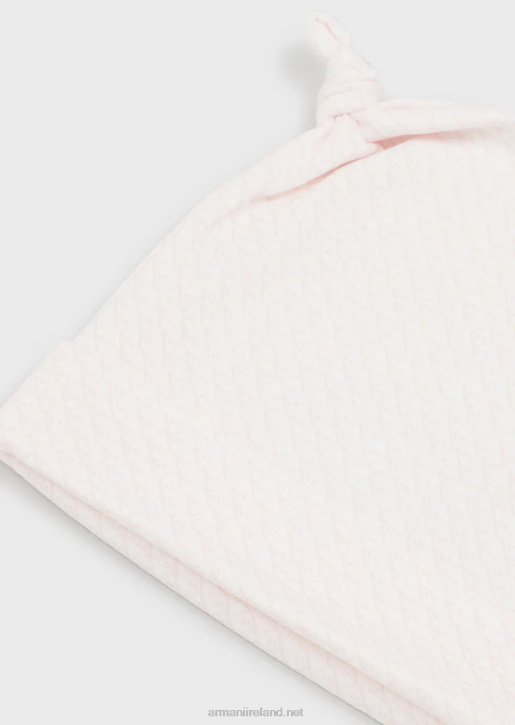 Girl 086V2628 Knotted Beanie With Op-Art Eagles Armani Pattern