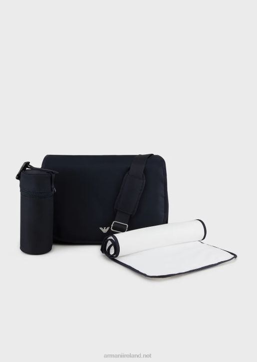 Girl 086V2665 Mummy Bag Set With Eagle Plate Armani Navy Blue