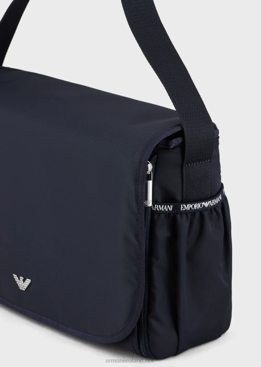 Girl 086V2665 Mummy Bag Set With Eagle Plate Armani Navy Blue