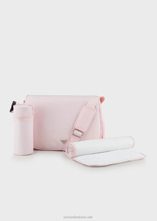 Girl 086V2666 Mummy Bag Set With Eagle Plate Armani Pink