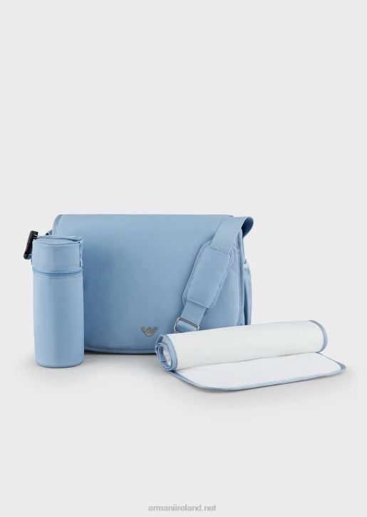 Girl 086V2669 Mummy Bag Set With Eagle Plate Armani Azure