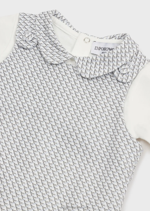 Girl 086V2631 Gift Set Consisting Of An Op-Art Eagle Onesie And Bodysuit Armani