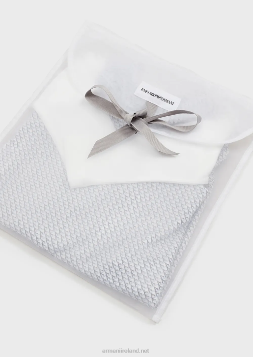 Girl 086V2632 Gift Set Consisting Of An Op-Art Eagle Onesie And Bodysuit Armani