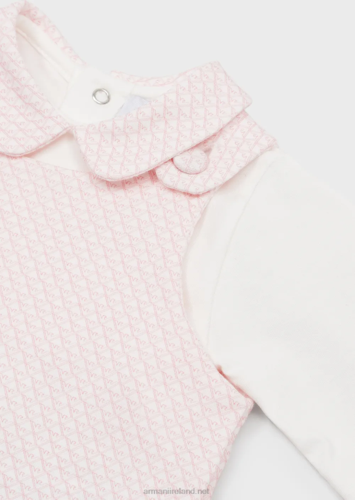 Girl 086V2633 Gift Set Consisting Of An Op-Art Eagle Onesie And Bodysuit Armani