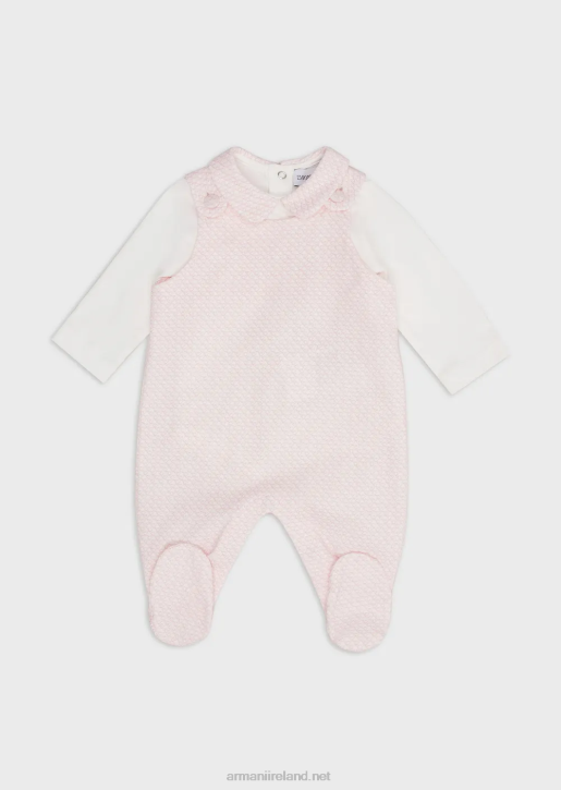 Girl 086V2633 Gift Set Consisting Of An Op-Art Eagle Onesie And Bodysuit Armani