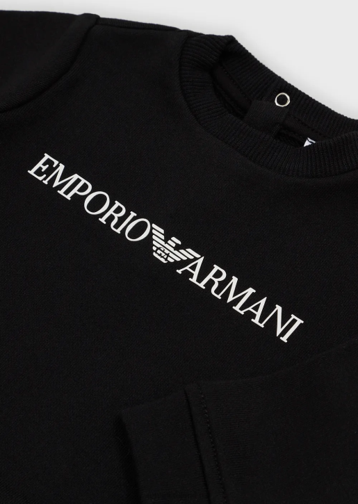 Girl 086V2651 Modal-Blend Logo Sweatshirt Armani