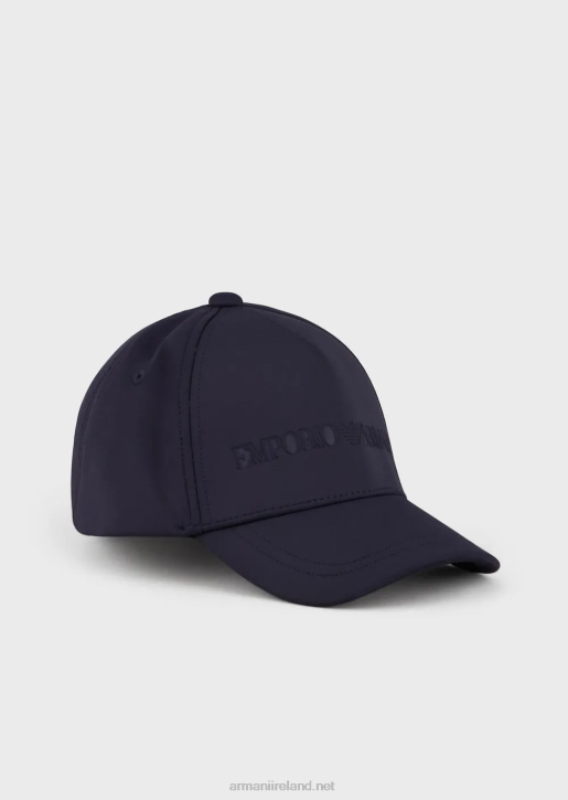 Boy 086V2487 Baseball Cap With Embossed Logo Armani Navy Blue