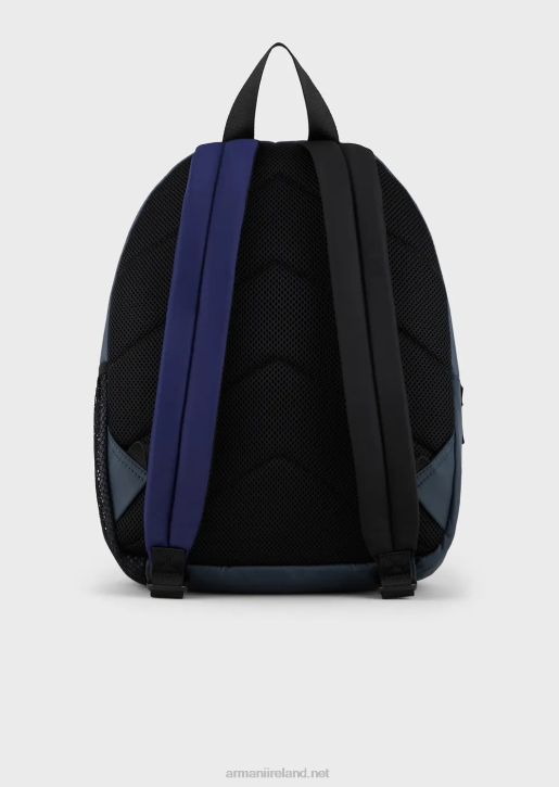 Boy 086V2493 Padded Recycled-Nylon Backpack With Logo Armani