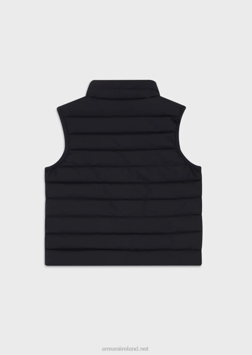 Boy 086V2400 Quilted-Nylon Puffer Gilet With Recycled Down Armani Navy Blue