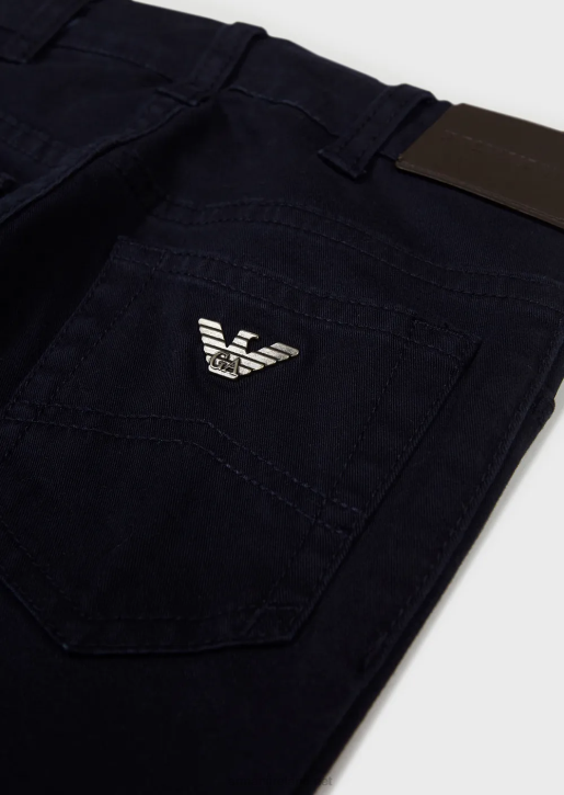 Boy 086V2415 Stretch Gabardine 5-Pocket Trousers Armani