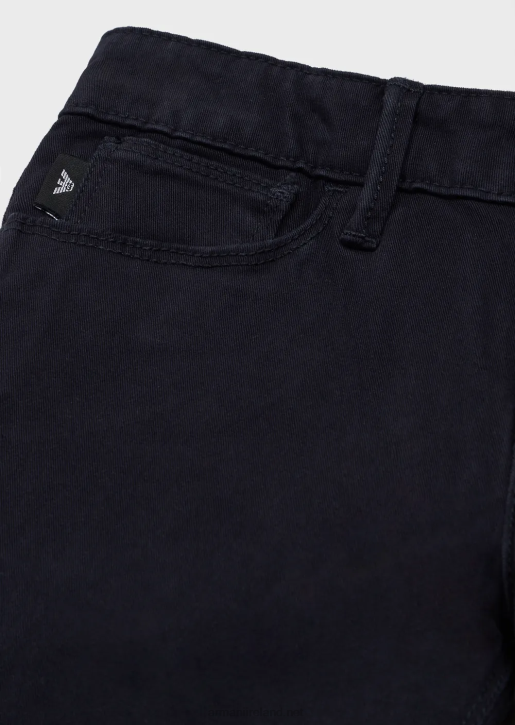 Boy 086V2415 Stretch Gabardine 5-Pocket Trousers Armani