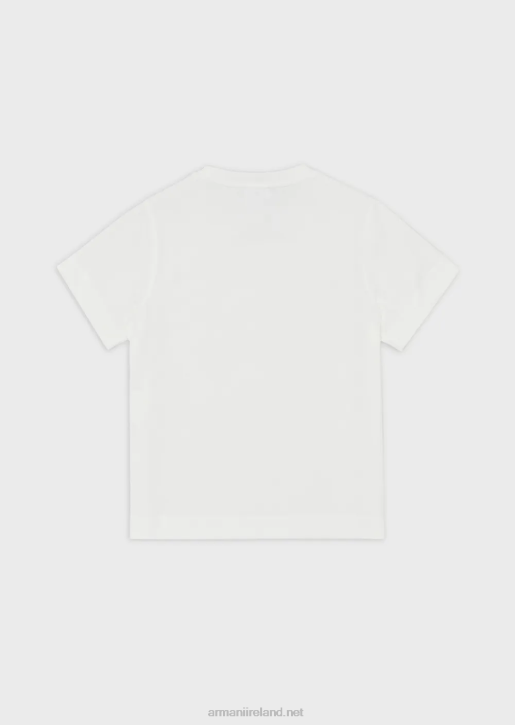 Boy 086V2427 Heavyweight Jersey T-Shirt With Emporio Armani LogoNavy Blue