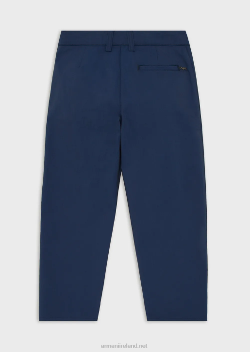 Boy 086V2457 Darted Trousers In Stretch Fabric Armani Navy Blue