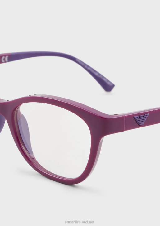 Girl 086V2598 Cat-Eye Glasses Armani Purple