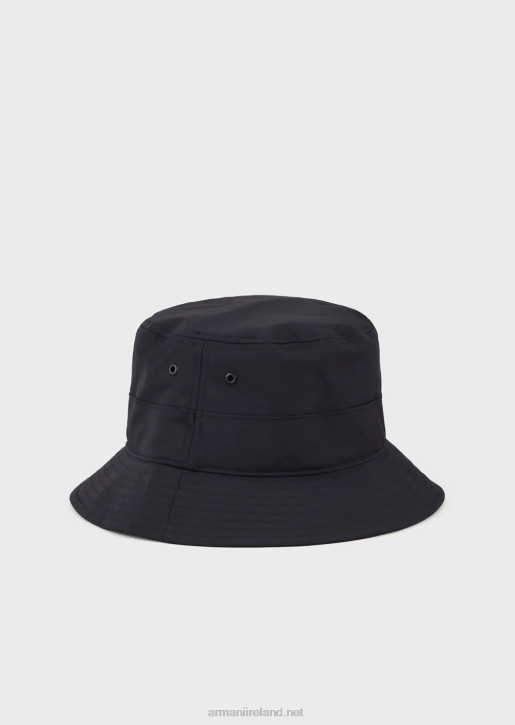 Men 086V2031 Travel Essentials Nylon Cloche Hat Armani Navy Blue