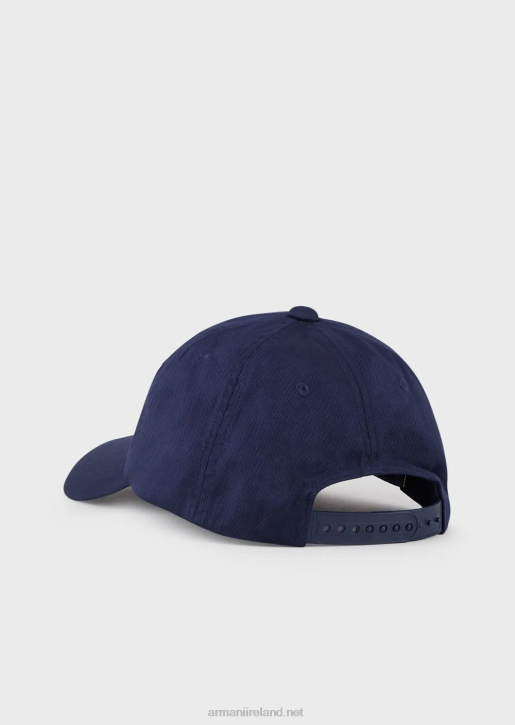 Men 086V2046 Baseball Cap With Embroidered Oversized Eagle Armani Pattern