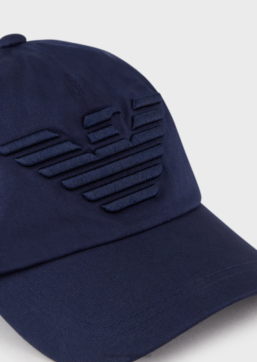 Men 086V2046 Baseball Cap With Embroidered Oversized Eagle Armani Pattern