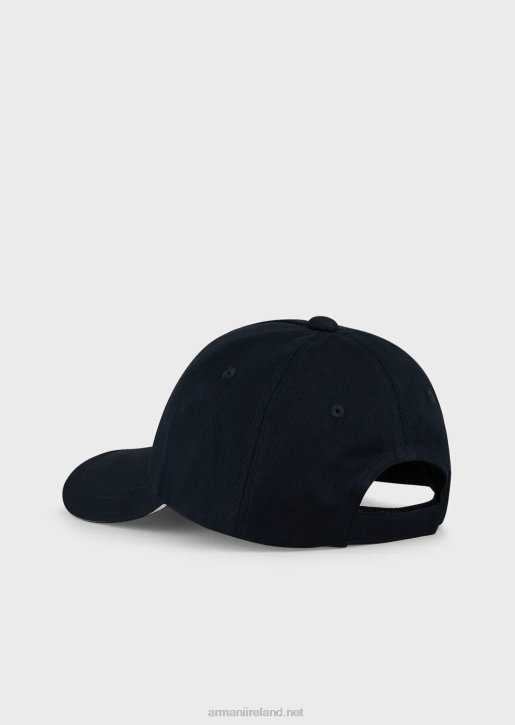 Men 086V2048 Eagle-Print Baseball Cap Armani Navy Blue