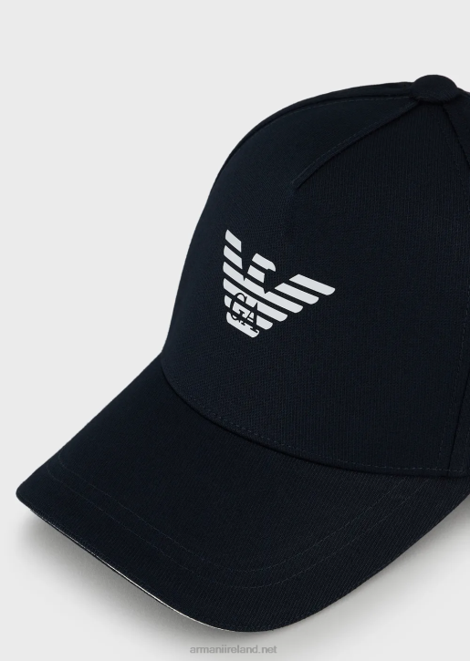 Men 086V2048 Eagle-Print Baseball Cap Armani Navy Blue
