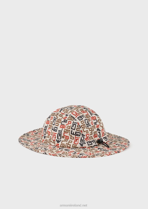 Men 086V2055 Sustainable Collection Recycled Ripstop Nylon Hat Armani