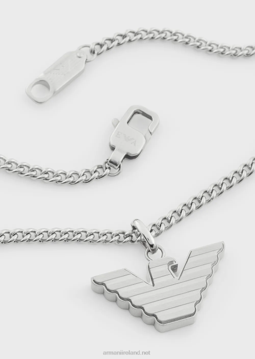 Men 086V2110 Stainless Steel Pendant Necklace Armani