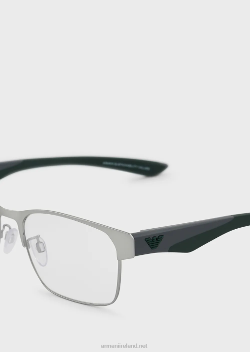 Men 086V2256 Rectangular Glasses Armani