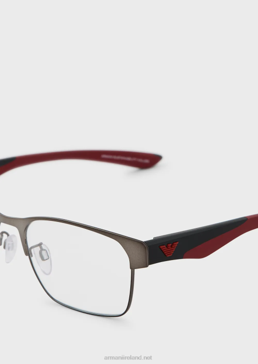 Men 086V2257 Rectangular Glasses Armani