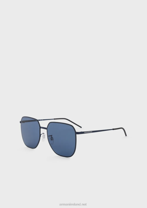 Men 086V2293 Unisex Square Sunglasses Armani Navy