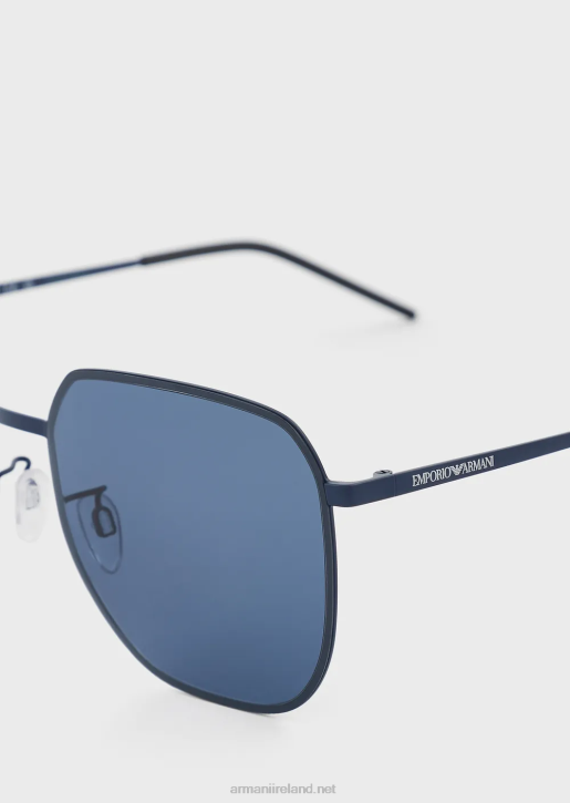 Men 086V2293 Unisex Square Sunglasses Armani Navy
