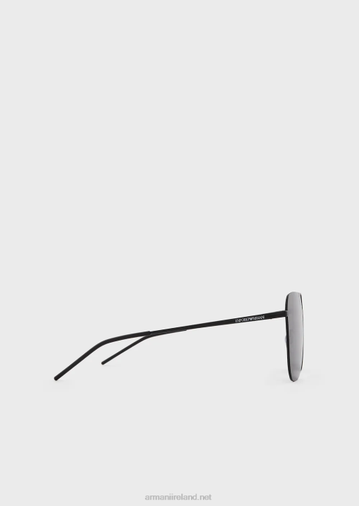 Men 086V2333 Unisex Square Sunglasses Armani Dark Gray