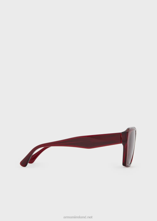 Men 086V2335 Rectangular Sunglasses Armani Dark Brown