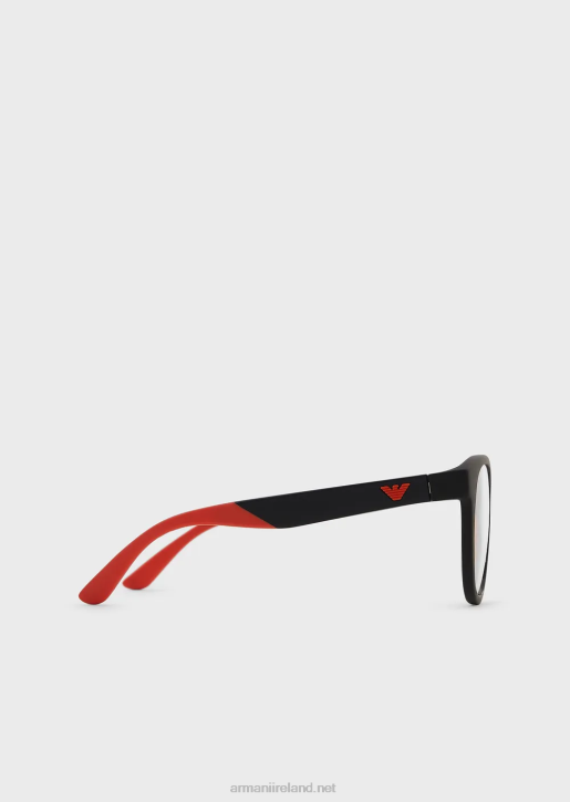 Men 086V2336 Panto-Shaped Junior Sunglasses With Clip-On Lenses Armani