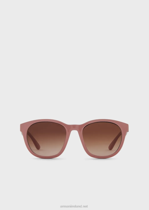 Men 086V2338 Panto-Shaped Junior Sunglasses With Clip-On Lenses Armani