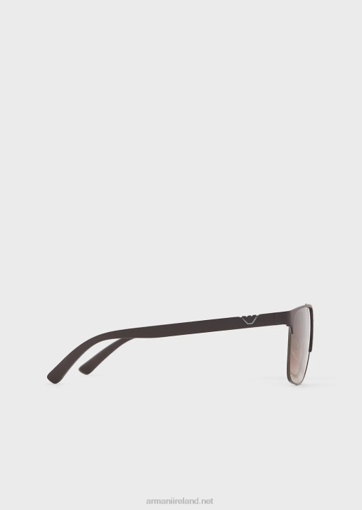 Men 086V2341 Square Sunglasses Armani Brown