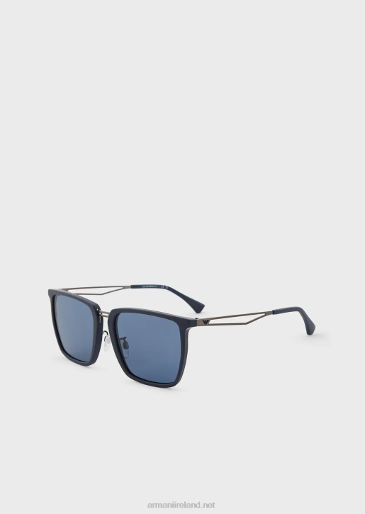 Men 086V2358 Square Sunglasses Armani Navy