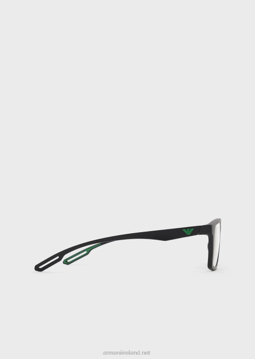 Men 086V2363 Rectangular Sunglasses With Interchangeable Lenses Armani Black