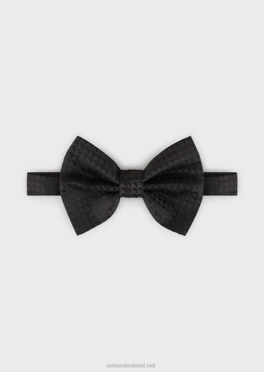 Men 086V2153 Ottoman-Style Bow Tie In Pure Silk Armani