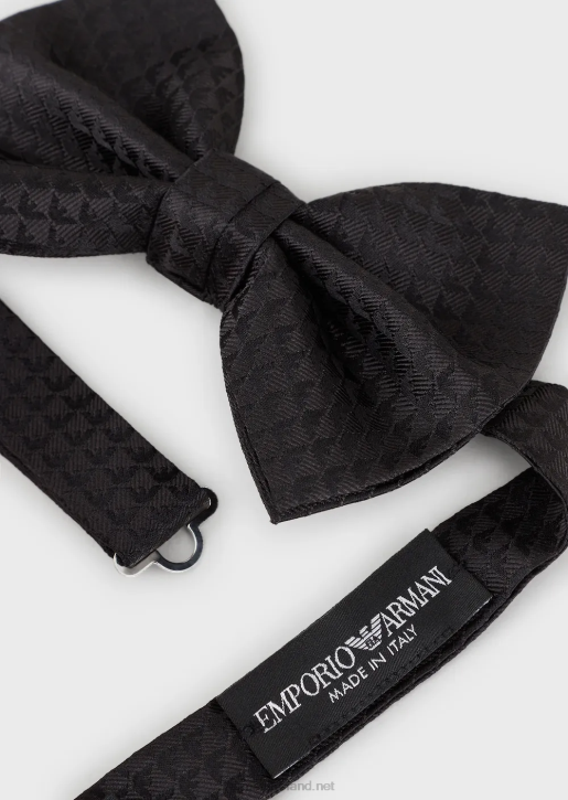 Men 086V2153 Ottoman-Style Bow Tie In Pure Silk Armani