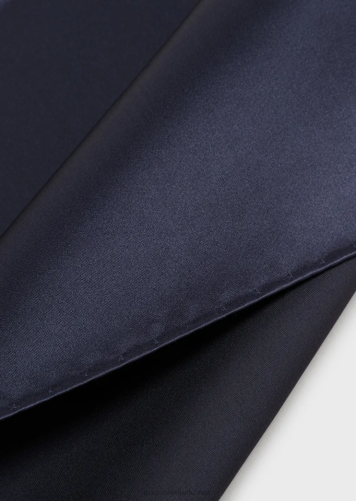 Men 086V2156 Pure Silk Pocket Square With Jacquard Micro-Motif Armani