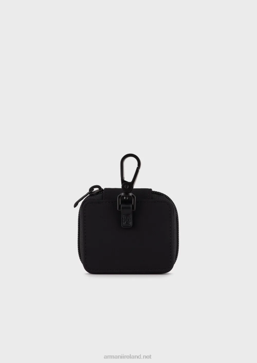Men 086V2220 Travel Essentials Nylon Airpods Case Armani