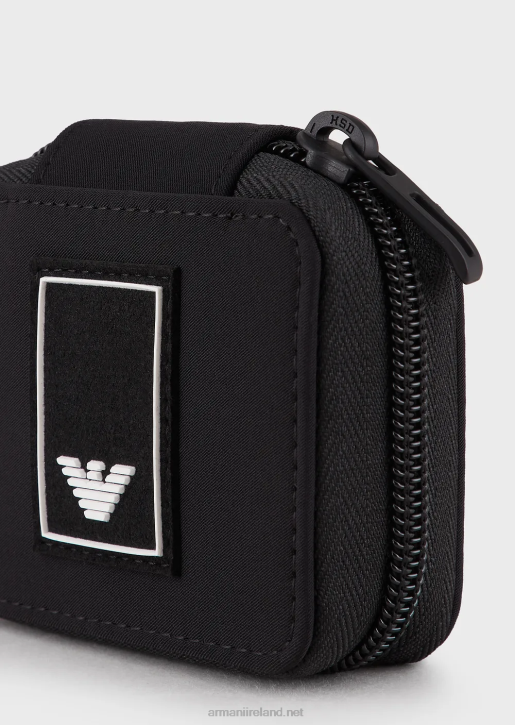 Men 086V2220 Travel Essentials Nylon Airpods Case Armani