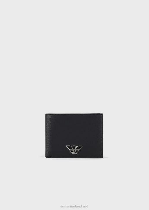 Men 086V2223 Wallet With Eagle Plaque And Coin Purse Armani