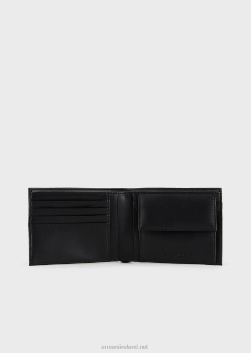Men 086V2223 Wallet With Eagle Plaque And Coin Purse Armani