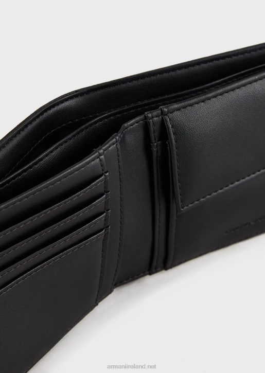 Men 086V2223 Wallet With Eagle Plaque And Coin Purse Armani