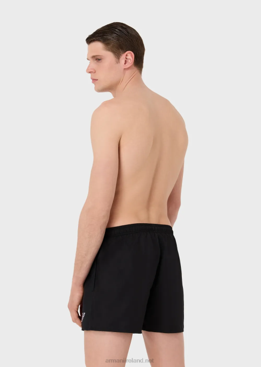 Men 086V992 Essential Drawstring Swim Shorts Armani Black