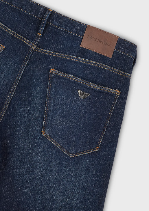 Men 086V1154 J06 Slim-Fit, Basic Denim Jeans Armani Blue