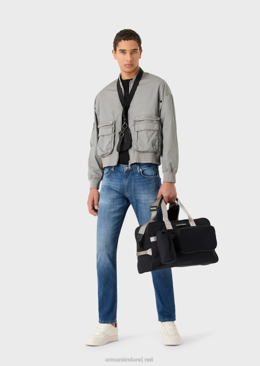 Men 086V1156 J06 Slim-Fit Comfort-Denim Jeans Armani Light Blue