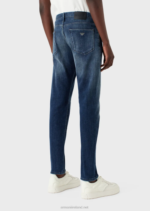 Men 086V1159 J06 Slim-Fit Organic-Denim Jeans Armani Denim